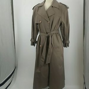 Brem Rainwear double-breasted trench coat-sz 10P